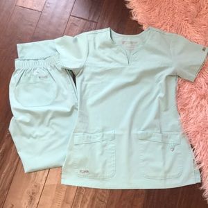 Light mint green scrubs